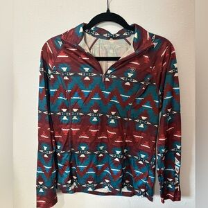 Ariat Multicolor Geometric Long Sleeve Top